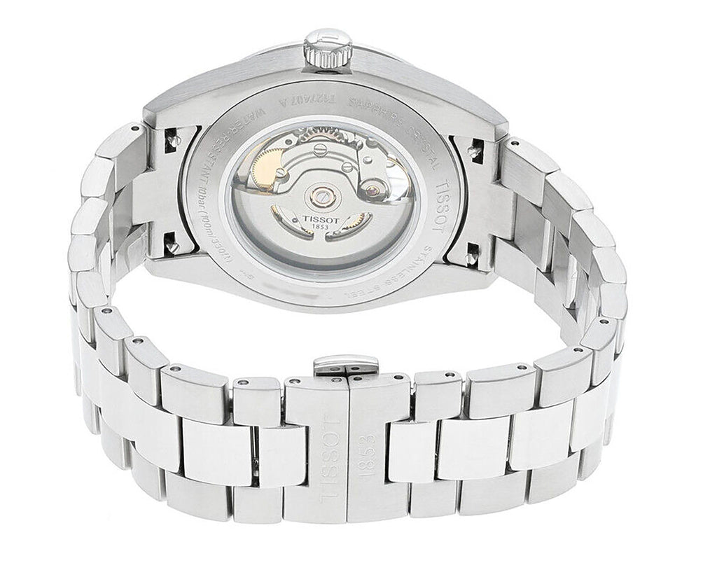 Tissot T-Classic Gentleman Powermatic 80 Open Heart Blue Dial Automatic T127.407.11.041.01 100M Men's Watch