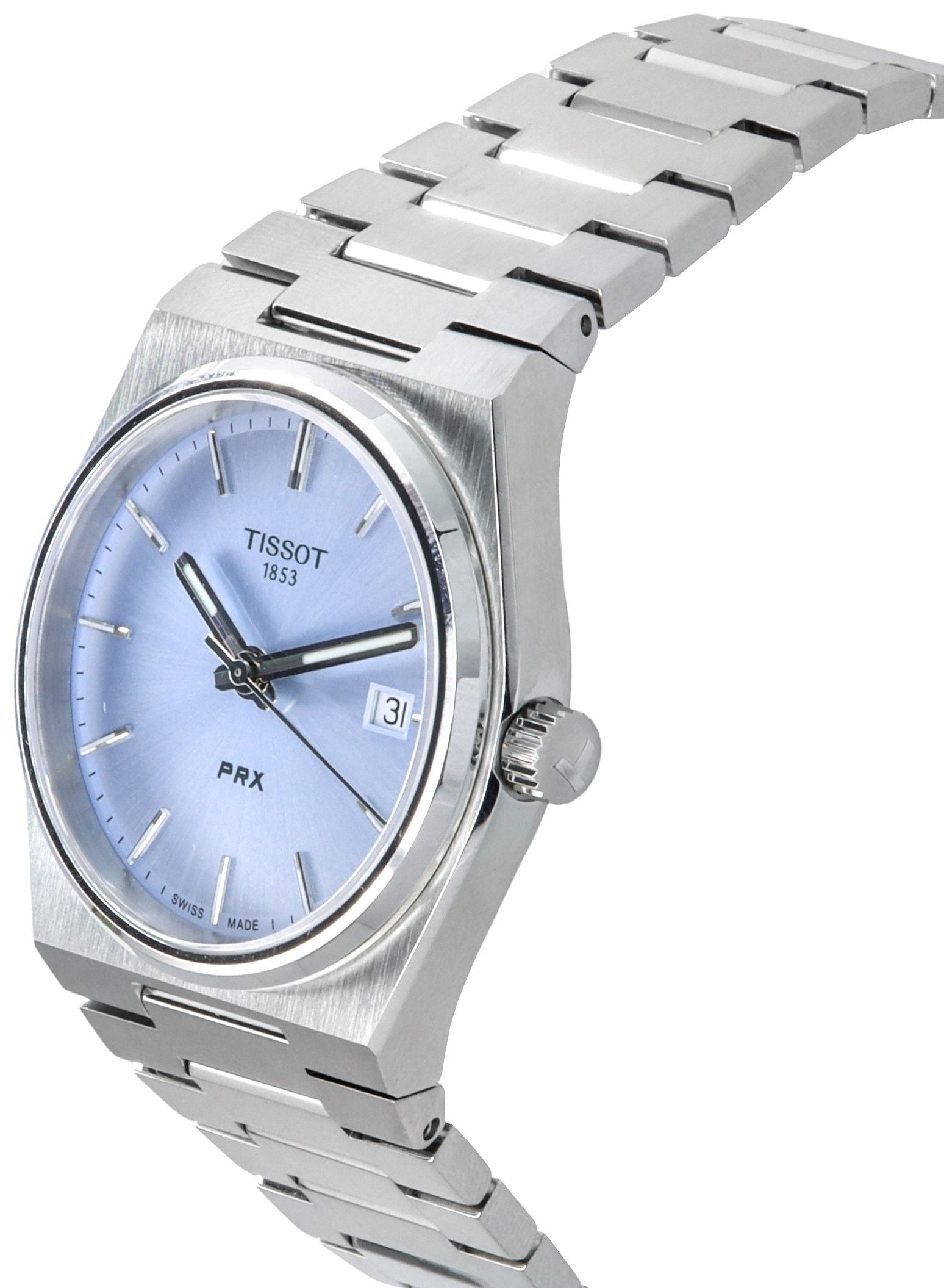 Tissot T-Classic PRX Stainless Steel Light Blue Dial Quartz T137.210.11.351.00 100M Unisex Watch