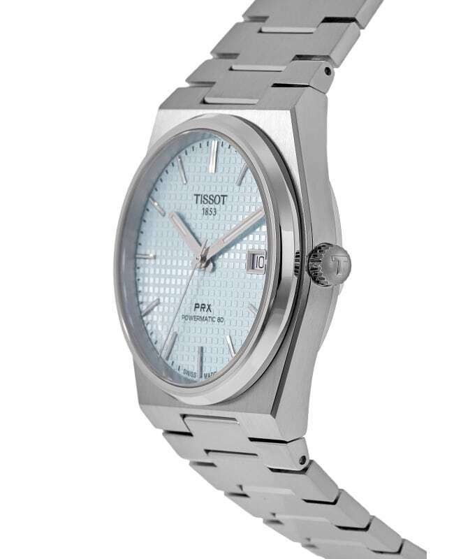 Tissot PRX T-Classic Powermatic 80 Ice Blue Dial Automatic T137.407.11.351.00 100M Men's Watch