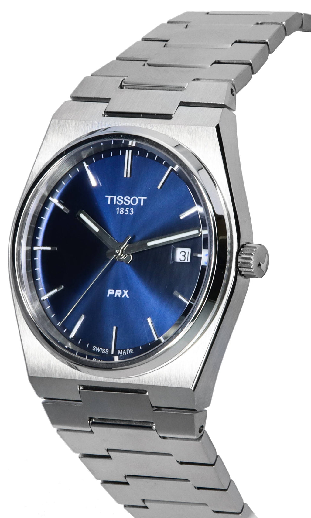Tissot PRX T-Classic Stainless Steel Blue Dial Quartz T137.410.11.041.00 T1374101104100 100M Men's Watch