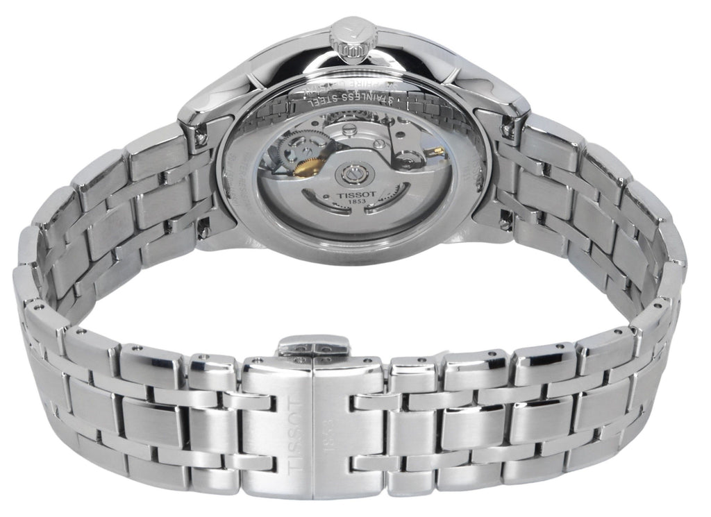 Tissot Chemin Des Tourelles Stainless Steel Blue Skeleton Dial Automatic T139.836.11.048.00 Men's Watch