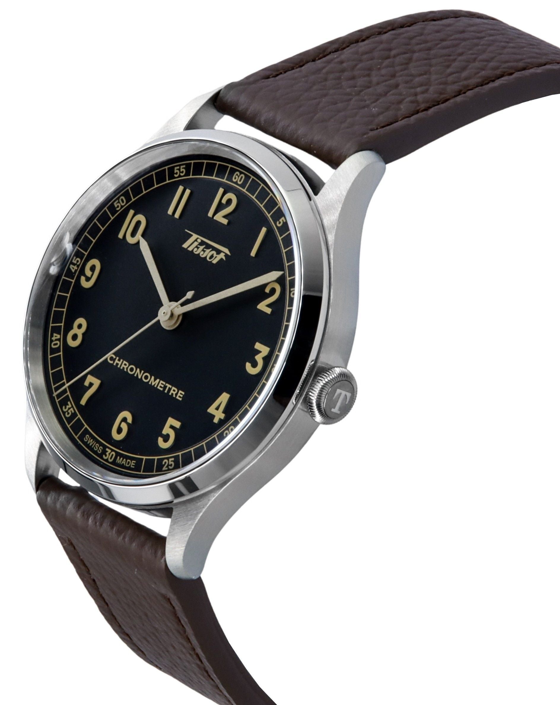 Tissot Heritage 1938 Leather Strap Anthracite Dial Automatic T142.464.16.062.00 Men's Watch