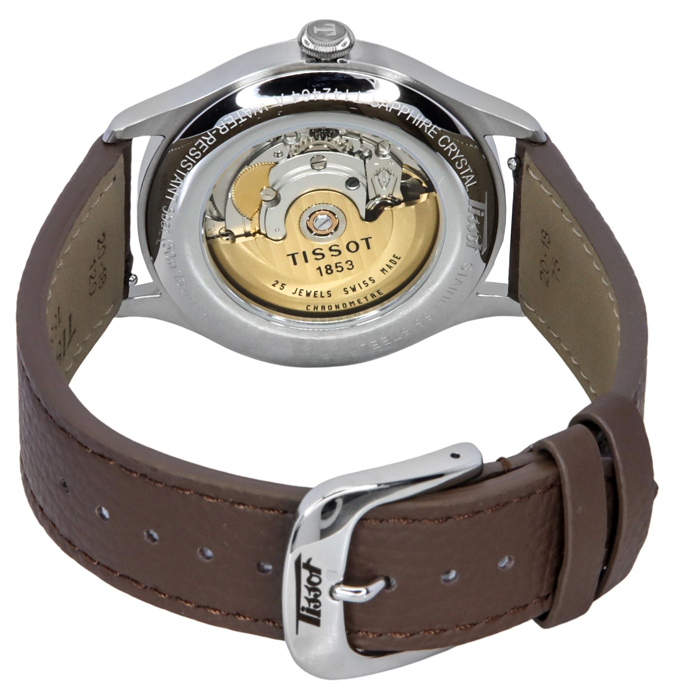 Tissot Heritage 1938 Leather Strap Anthracite Dial Automatic T142.464.16.062.00 Men's Watch