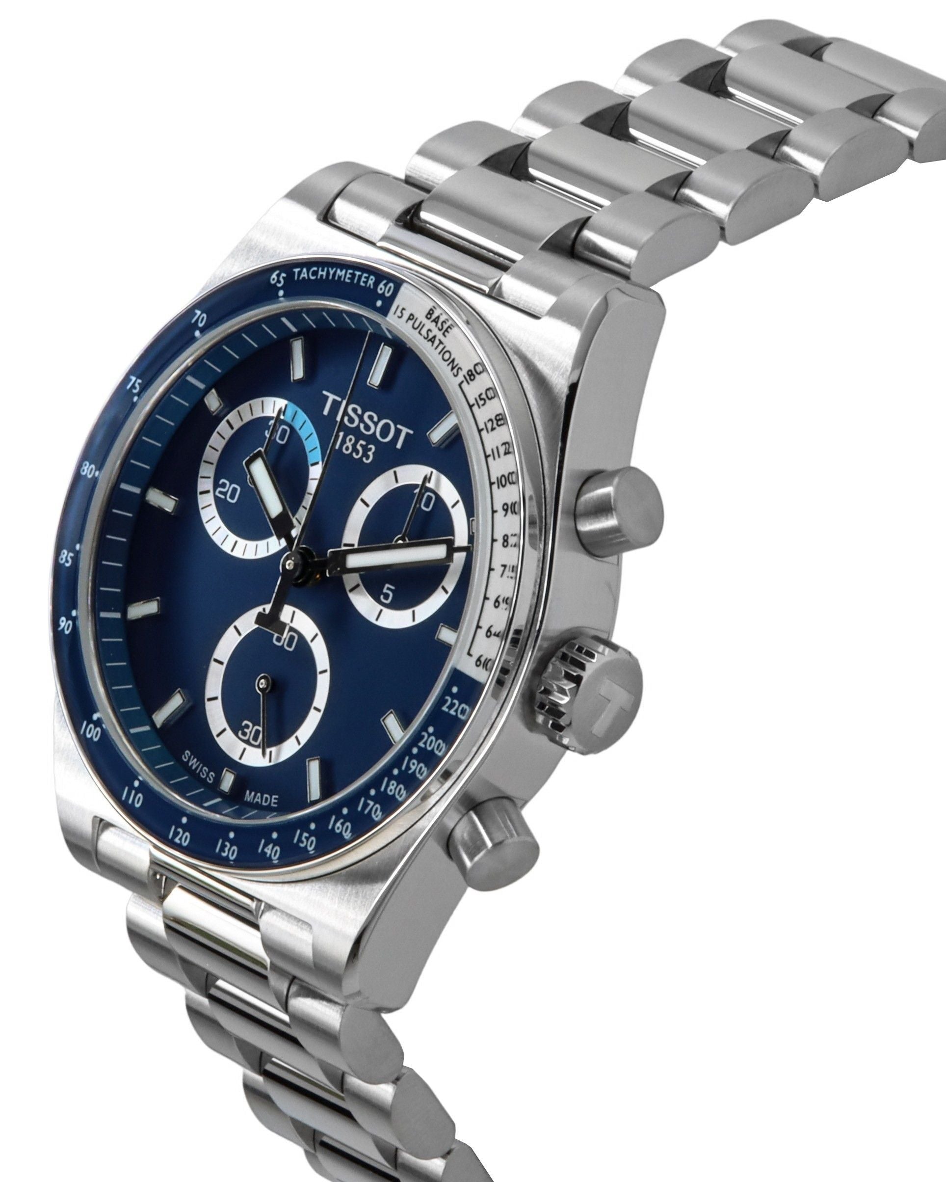 Tissot PR516 Chronograph Stainless Steel Blue Dial Quartz T149.417.11.041.00 100M Men's Watch
