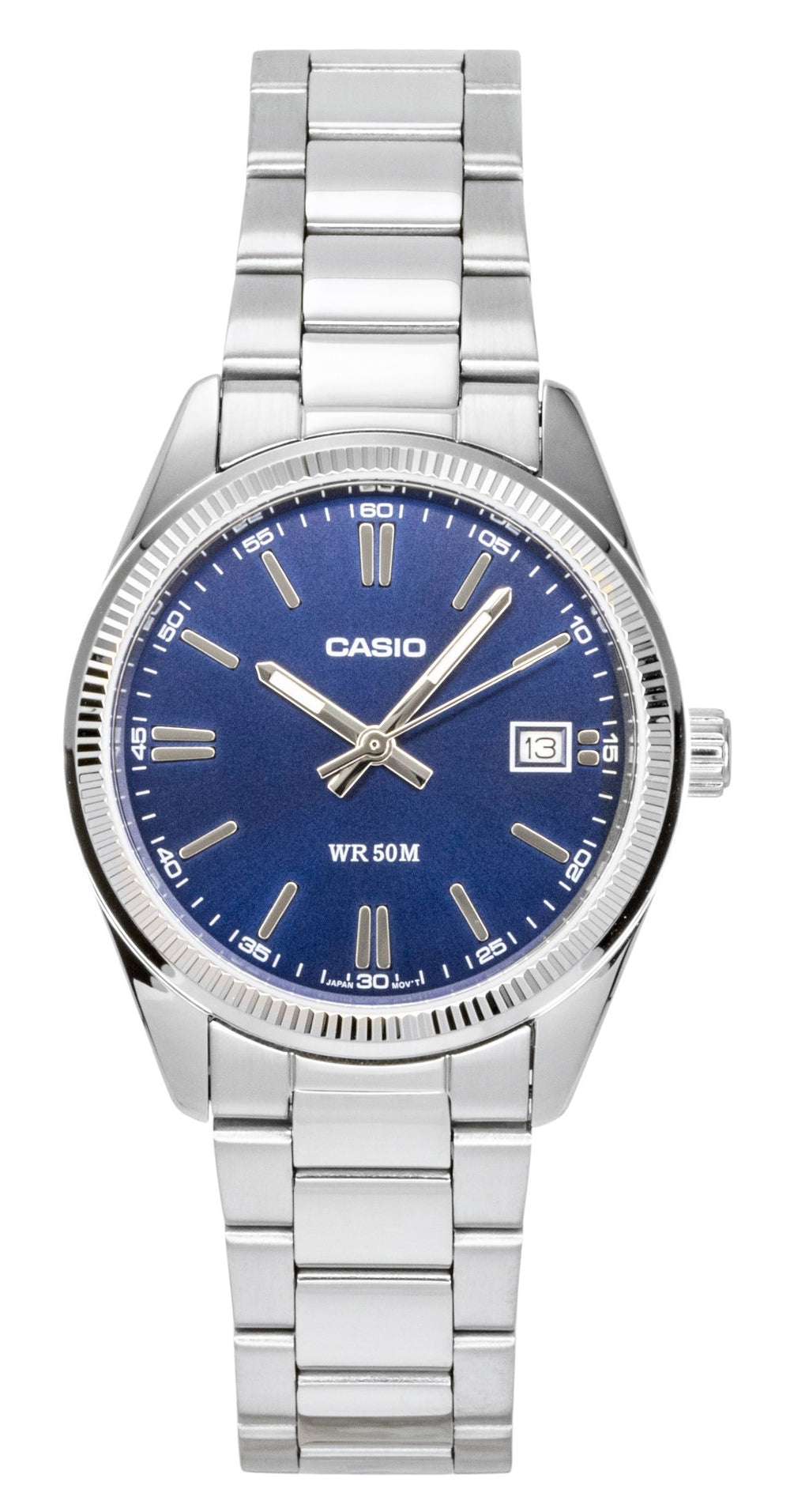 Casio Analog Stainless Steel Blue Dial Quartz UTP-1302PD-2A1V Unisex Watch