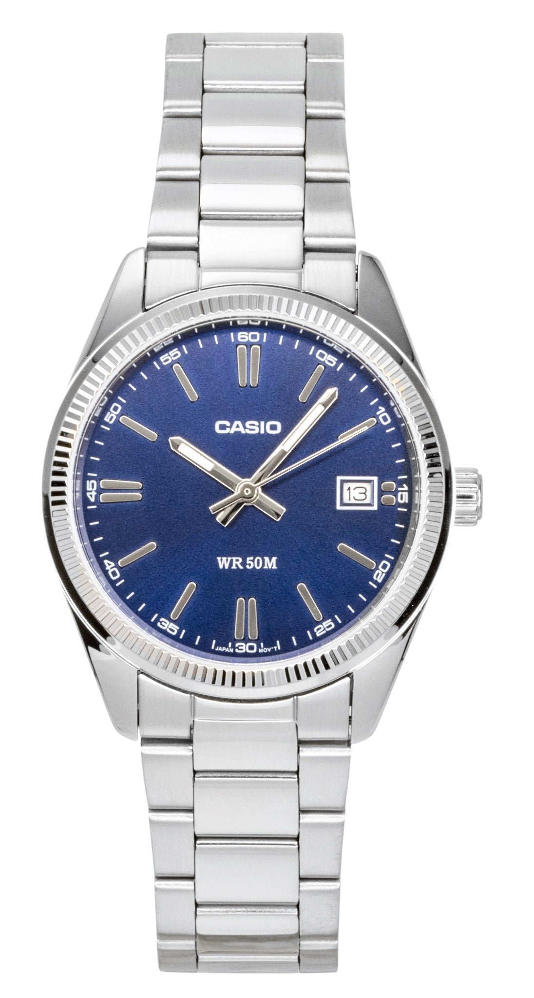 Casio Analog Stainless Steel Blue Dial Quartz UTP-1302PD-2A1V Unisex Watch