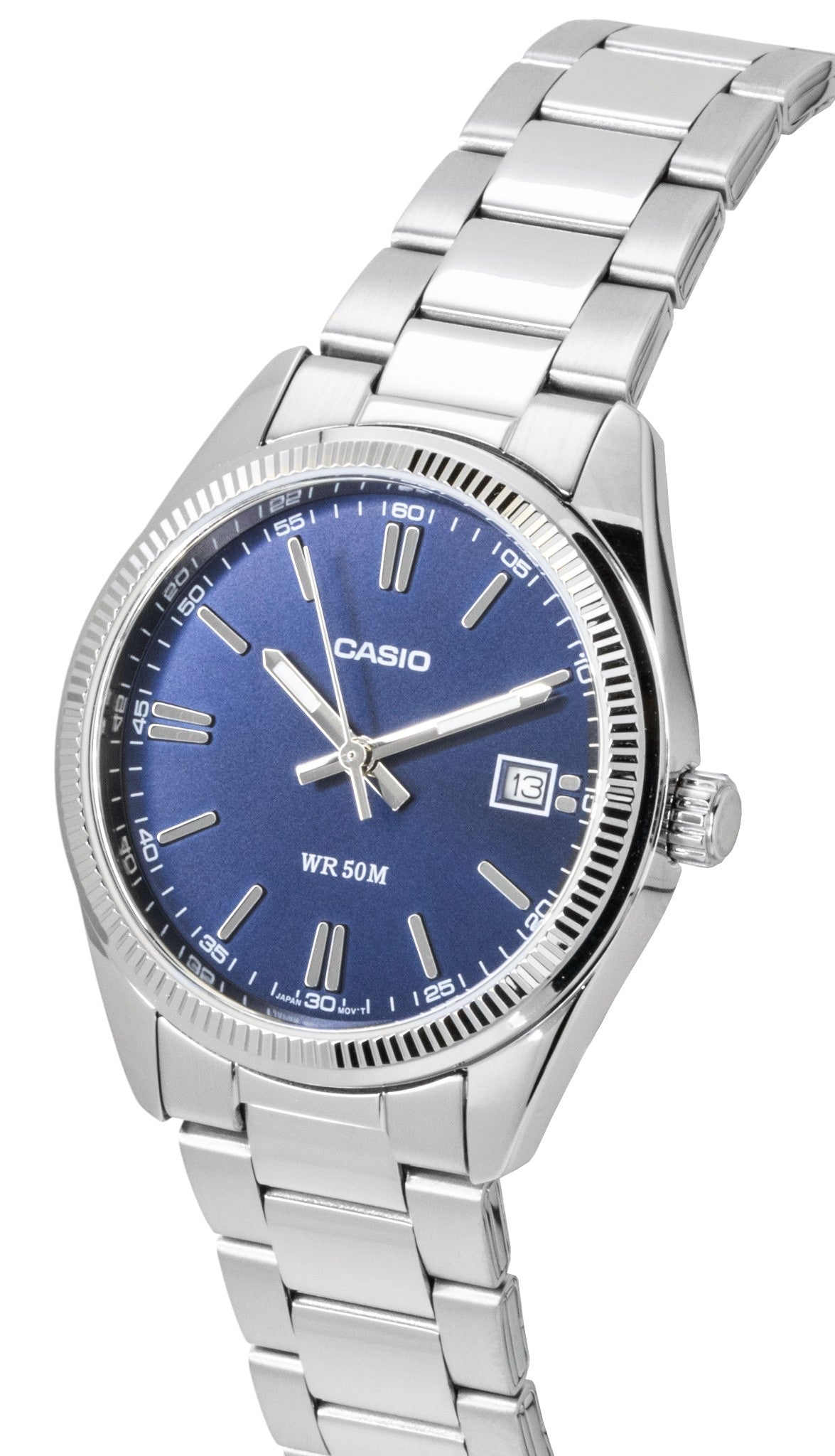 Casio Analog Stainless Steel Blue Dial Quartz UTP-1302PD-2A1V Unisex Watch