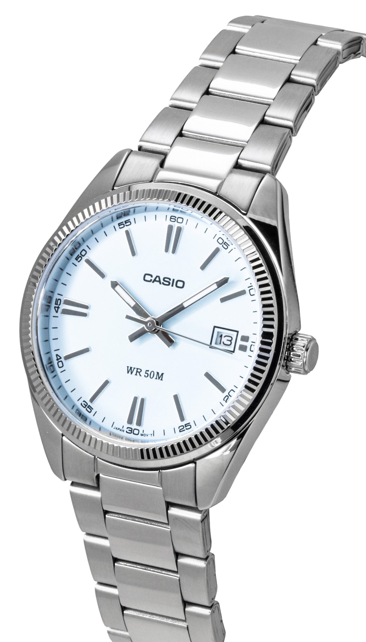 Casio Analog Stainless Steel Turquoise Dial Quartz UTP-1302PD-2A2V Unisex Watch