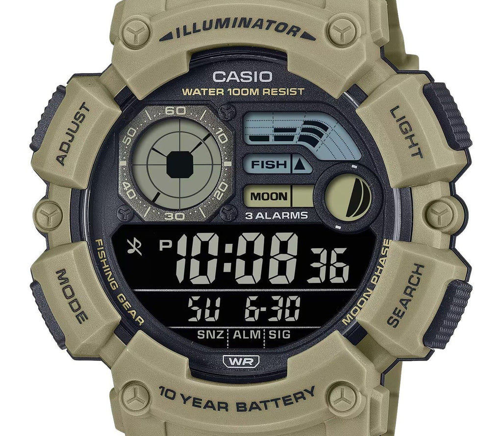 Casio Digital Resin Strap Quartz WS-1500H-5BV 100M Men's Watch