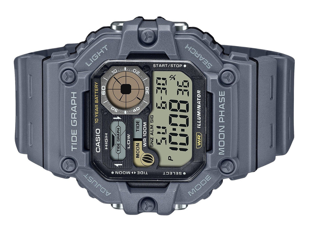 Casio Standard Digital Graph Moon Phase Resin Strap Quartz WS-1700H-8AV 100M Men's Watch