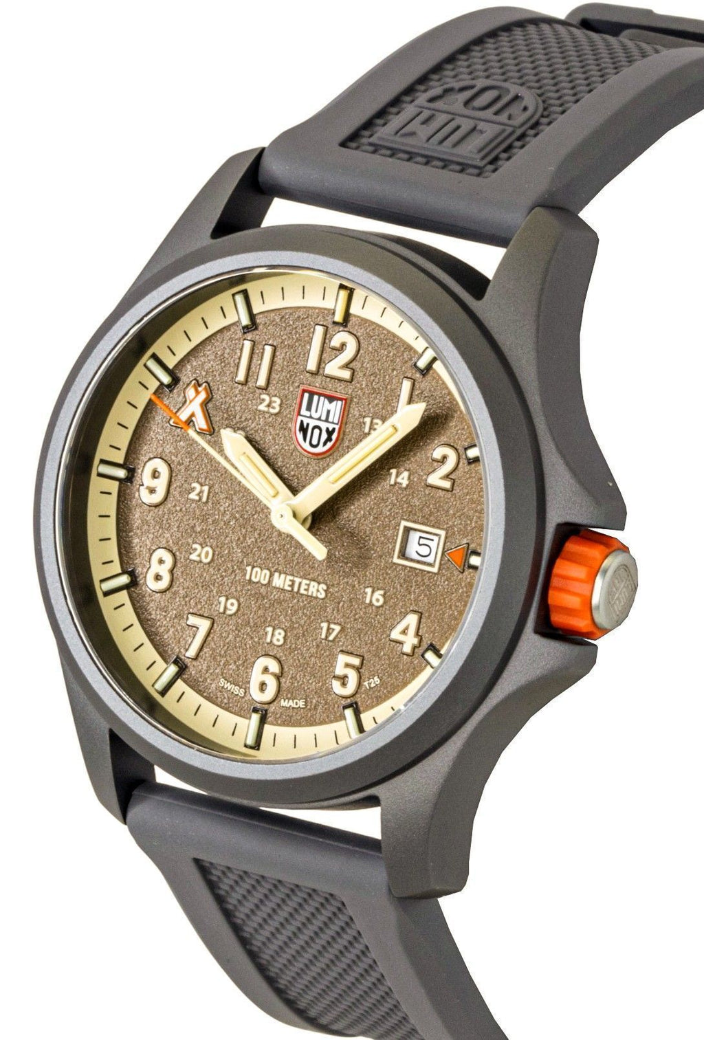 Luminox Bear Grylls Survival Land Rubber Strap Brown Dial Quartz XB.3716 100M Men's Watch