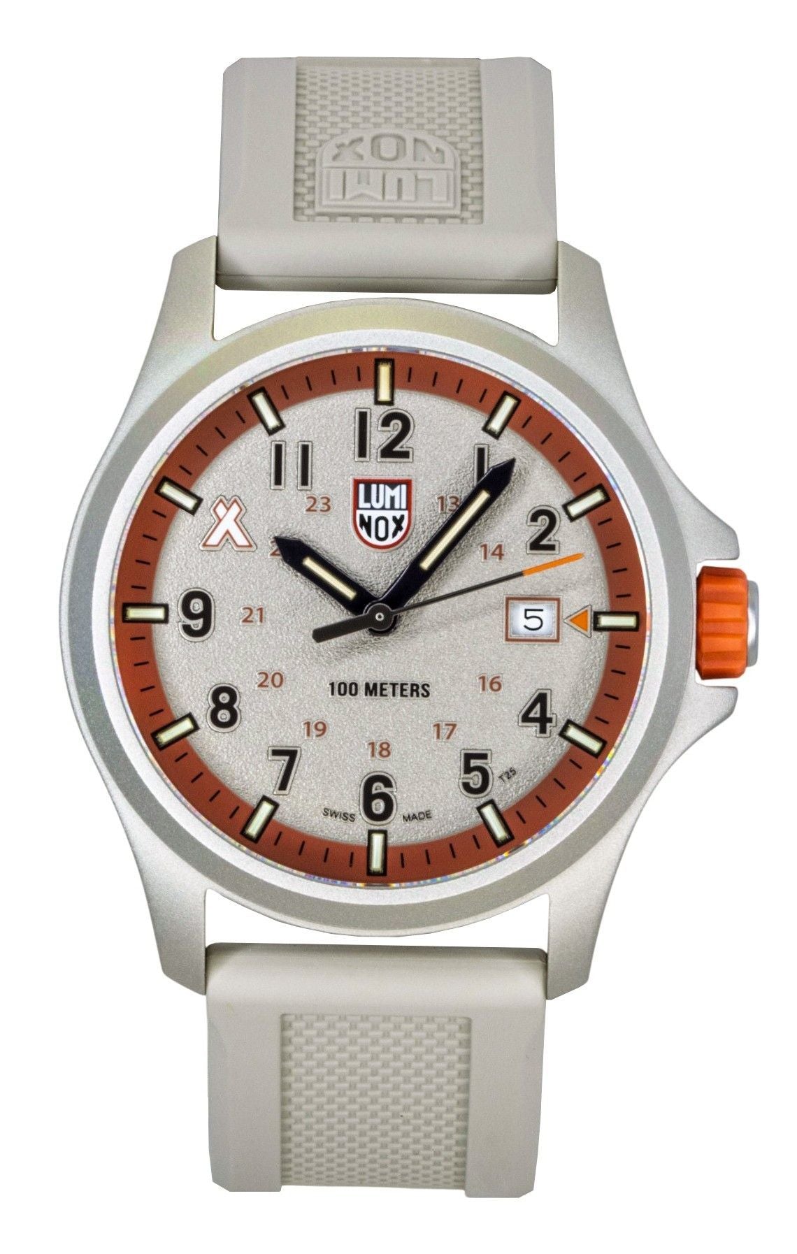 Luminox Bear Grylls Survival Land Rubber Strap Beige Dial Quartz XB.3717 100M Men's Watch