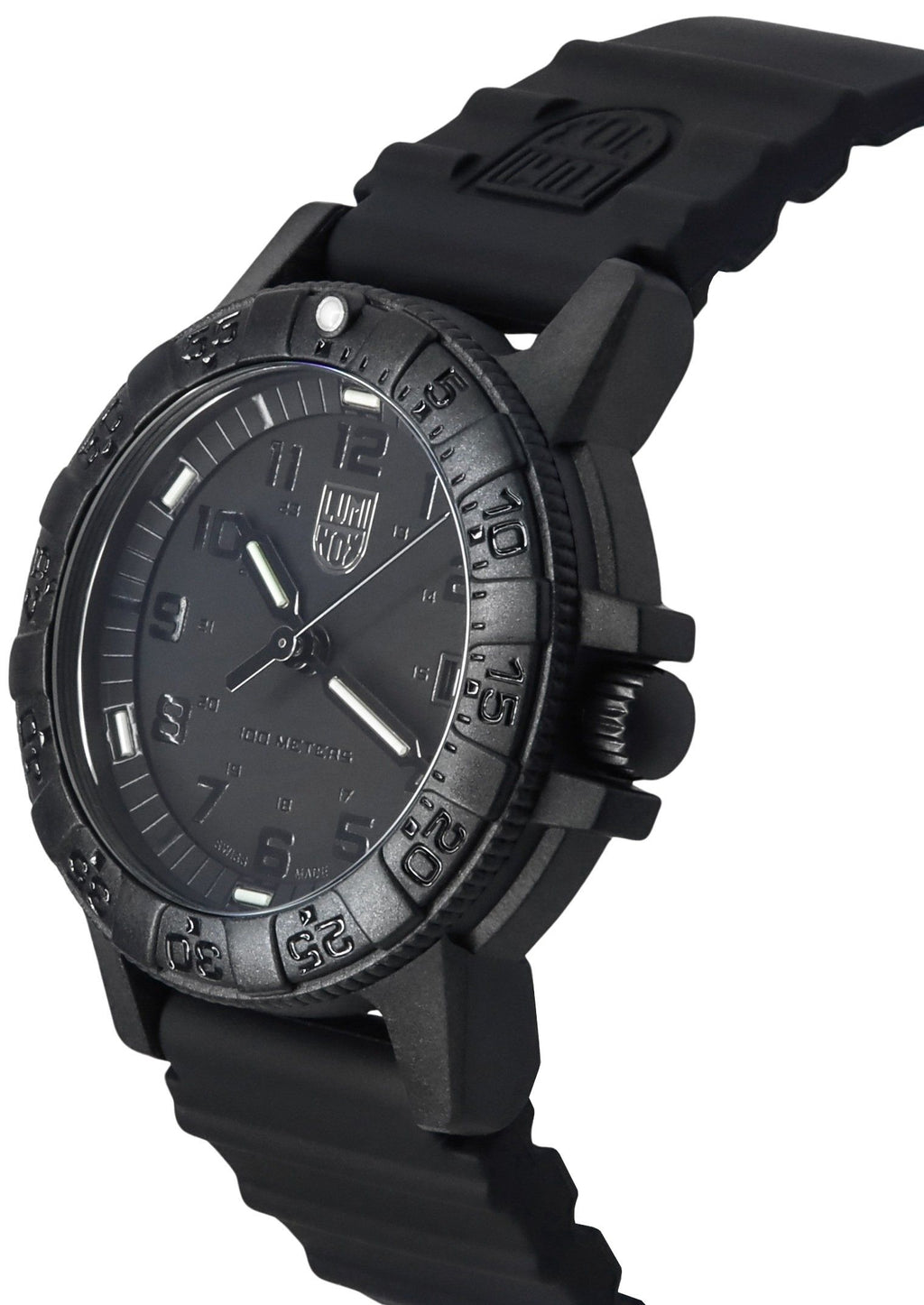Luminox Leatherback SEA Turtle Silicone Strap Black Dial Swiss Quartz XS.0301.BO.L 100M Men's Watch