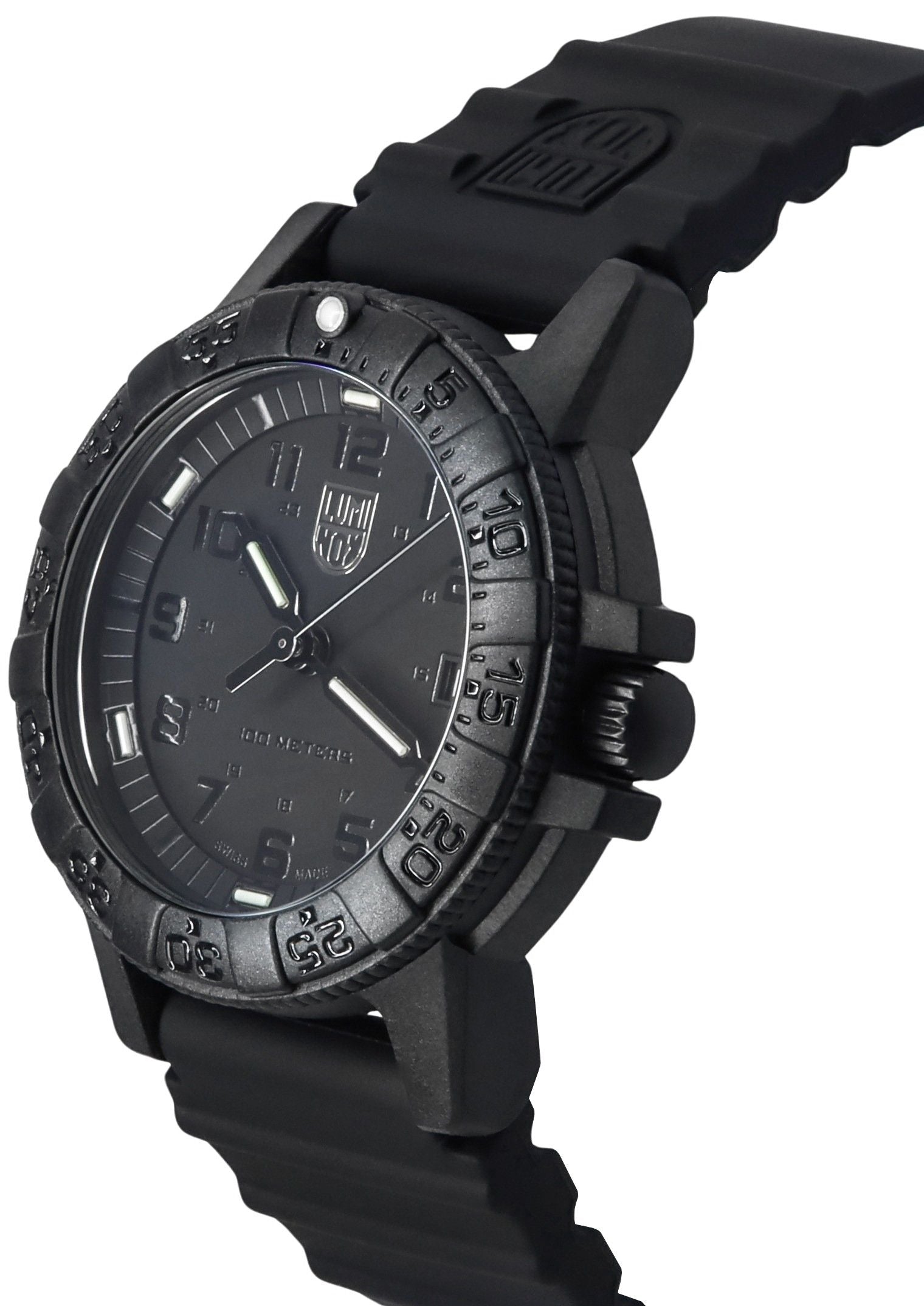 Luminox Leatherback SEA Turtle Silicone Strap Black Dial Swiss Quartz XS.0301.BO.L 100M Men's Watch