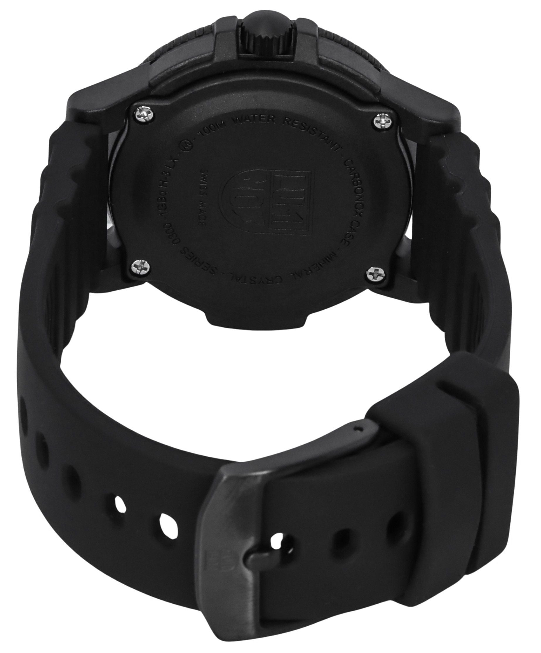 Luminox Leatherback SEA Turtle Silicone Strap Black Dial Swiss Quartz XS.0301.BO.L 100M Men's Watch