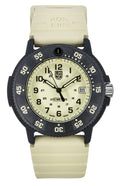 Luminox Original Navy Seal EVO Rubber Strap Beige Dial Quartz Diver's XS.3010.EVO.S 200M Men's Watch