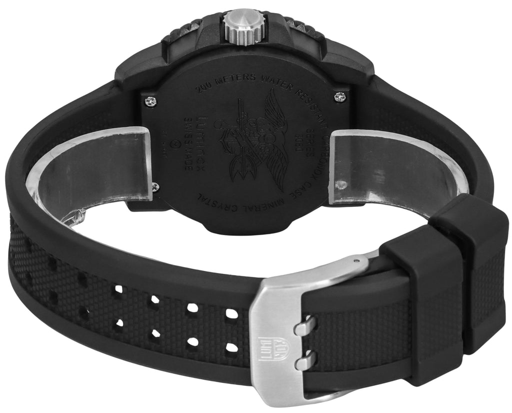 Luminox Original NAVY Seal Rubber Strap Black Dial Swiss Quartz Diver's XS.3051.F 200M Men's Watch