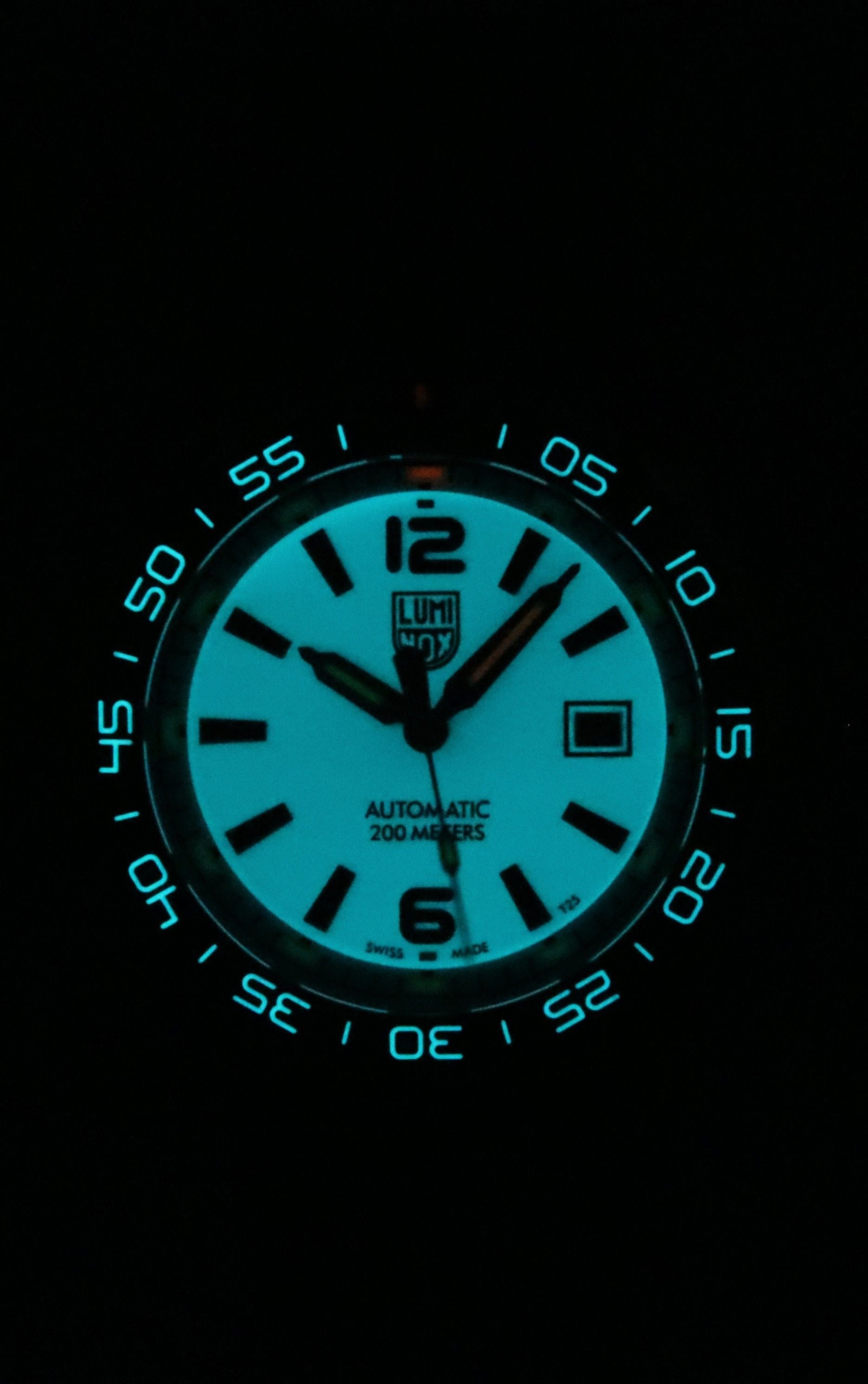 Luminox Pacific Diver Midnight Mariner Rubber Strap White Dial Automatic XS.3101.H 200M Men's Watch