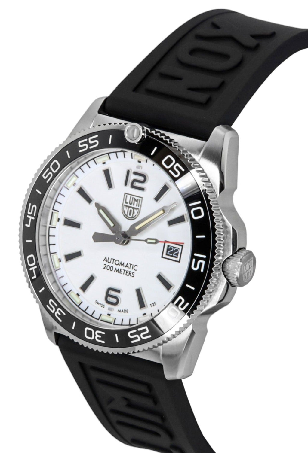 Luminox Pacific Diver Midnight Mariner Rubber Strap White Dial Automatic XS.3101.H 200M Men's Watch