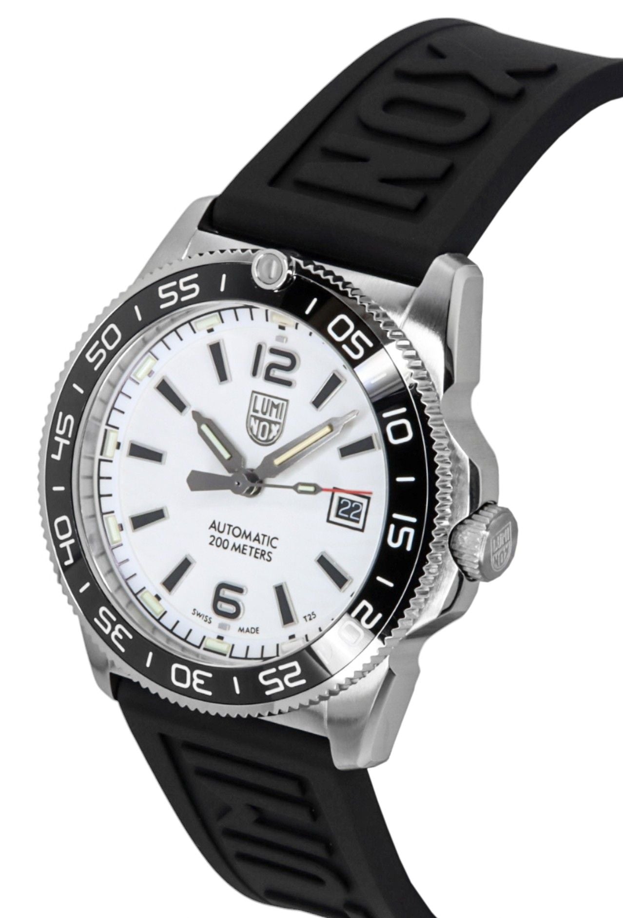 Luminox Pacific Diver Midnight Mariner Rubber Strap White Dial Automatic XS.3101.H 200M Men's Watch