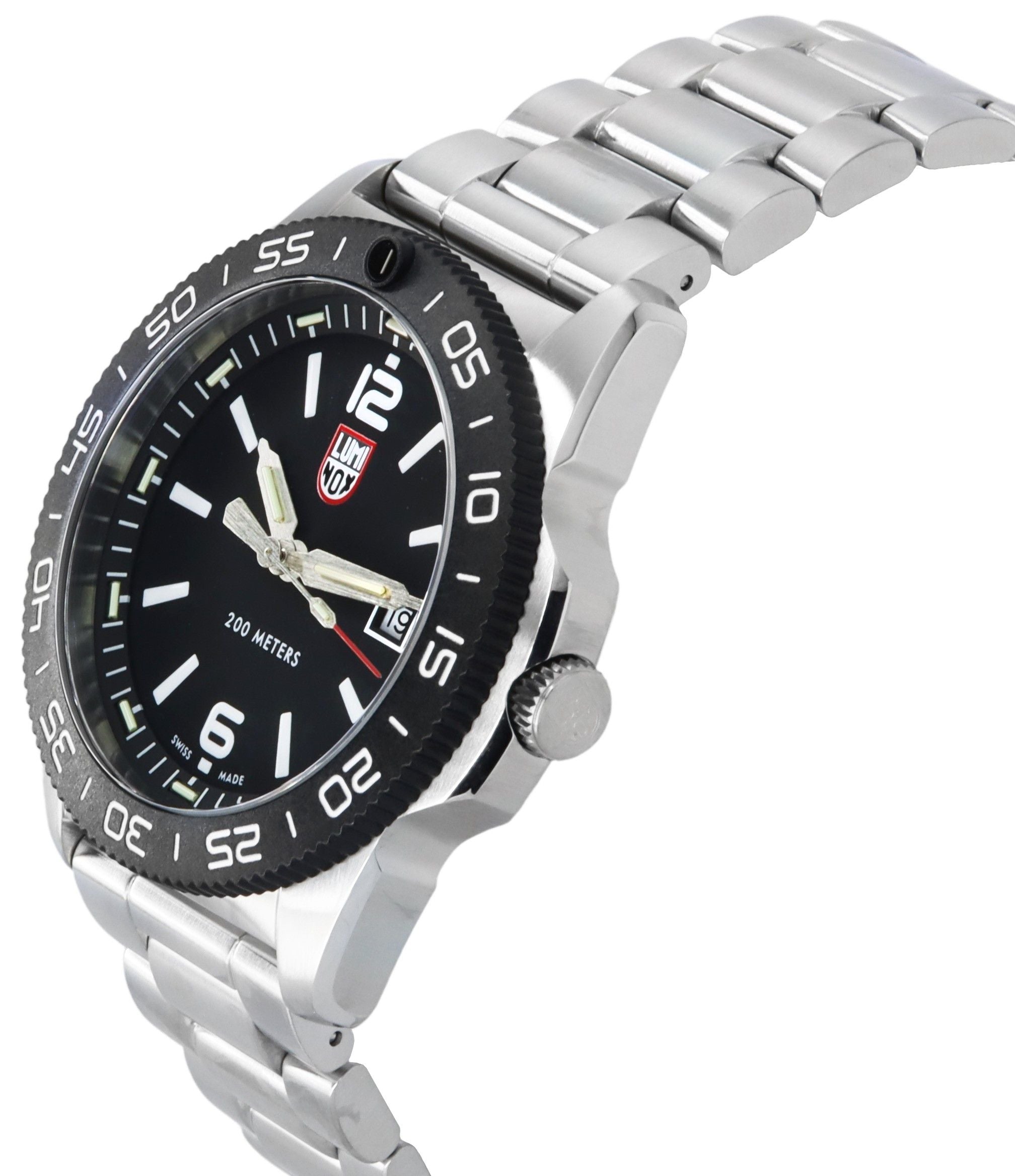 Luminox Pacific Diver Stainless Steel Black Dial Quartz XS.3122 200M Men's Watch