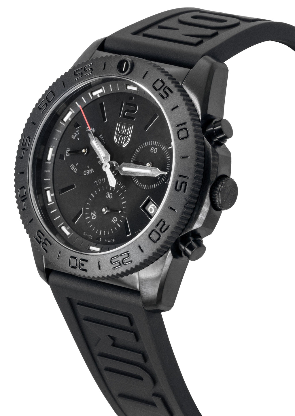 Luminox Pacific Diver Chronograph Rubber Strap Black Dial Quartz XS.3141.BO.1 200M Men's Watch