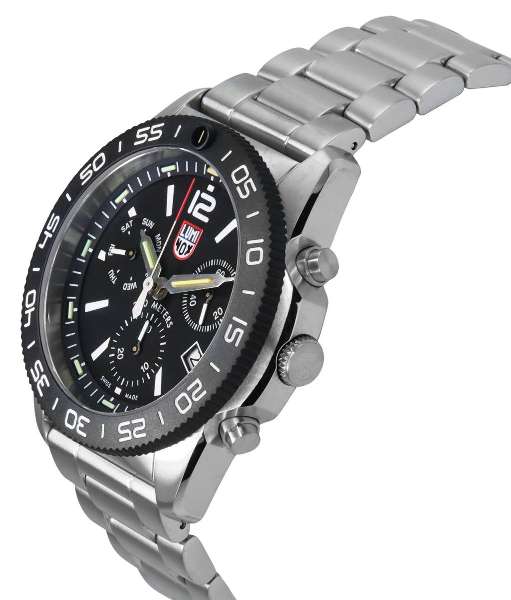Luminox Pacific Diver Chronograph Stainless Steel Black Dial Quartz XS.3142 200M Men's Watch
