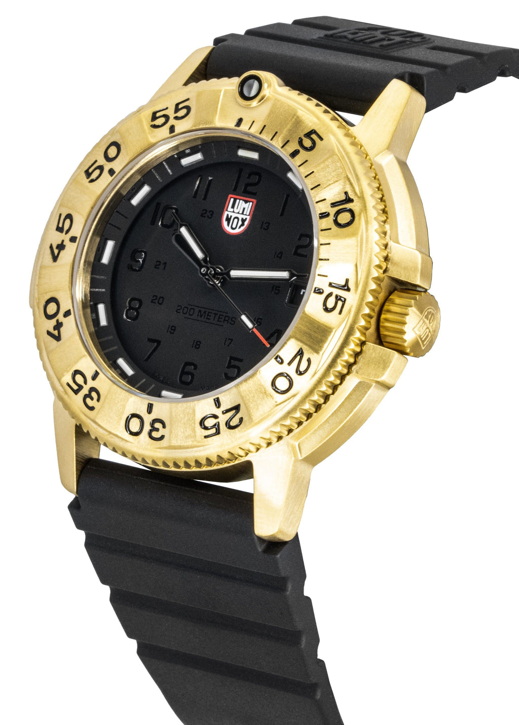 Luminox Navy Seal Foundation Rubber Strap Black Dial Quartz Diver's XS.3221.NSF 200M Men's Watch