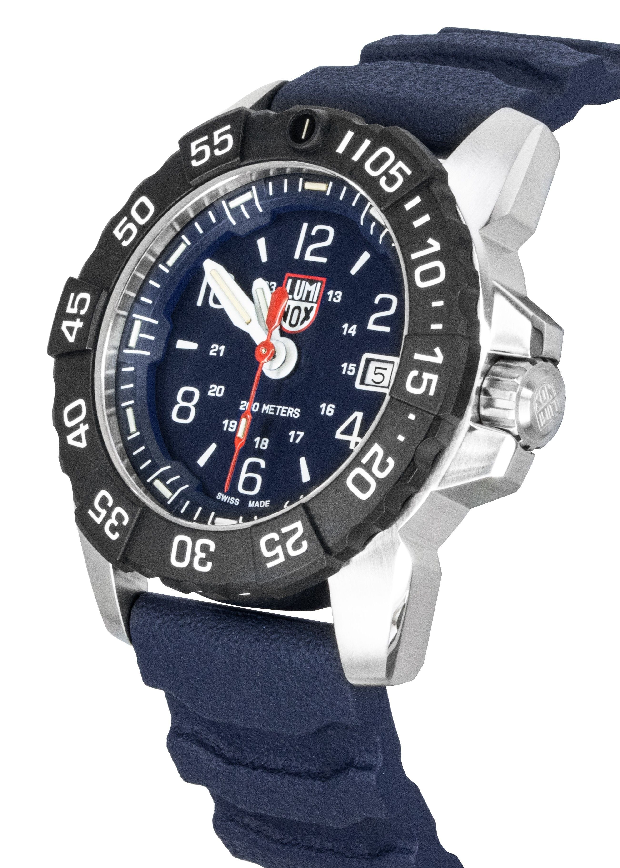 Luminox Navy Seal Rubber Strap Blue Dial Quartz Diver's XS.3253.CB 200M Men's Watch