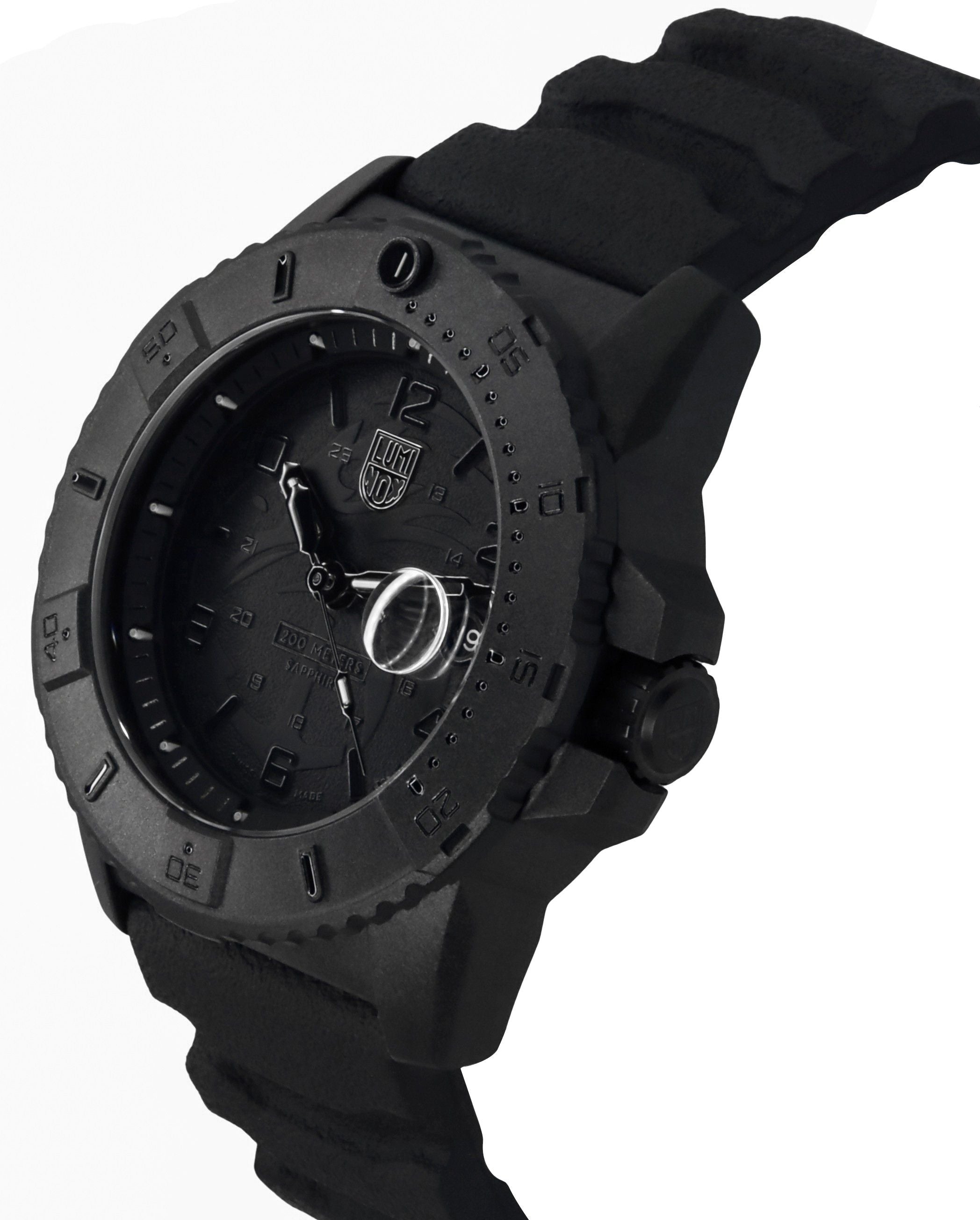 Luminox Navy Seal Foundation Rubber Strap Black Dial Quartz Diver's XS.3601.BO.NSF 200M Men's Watch