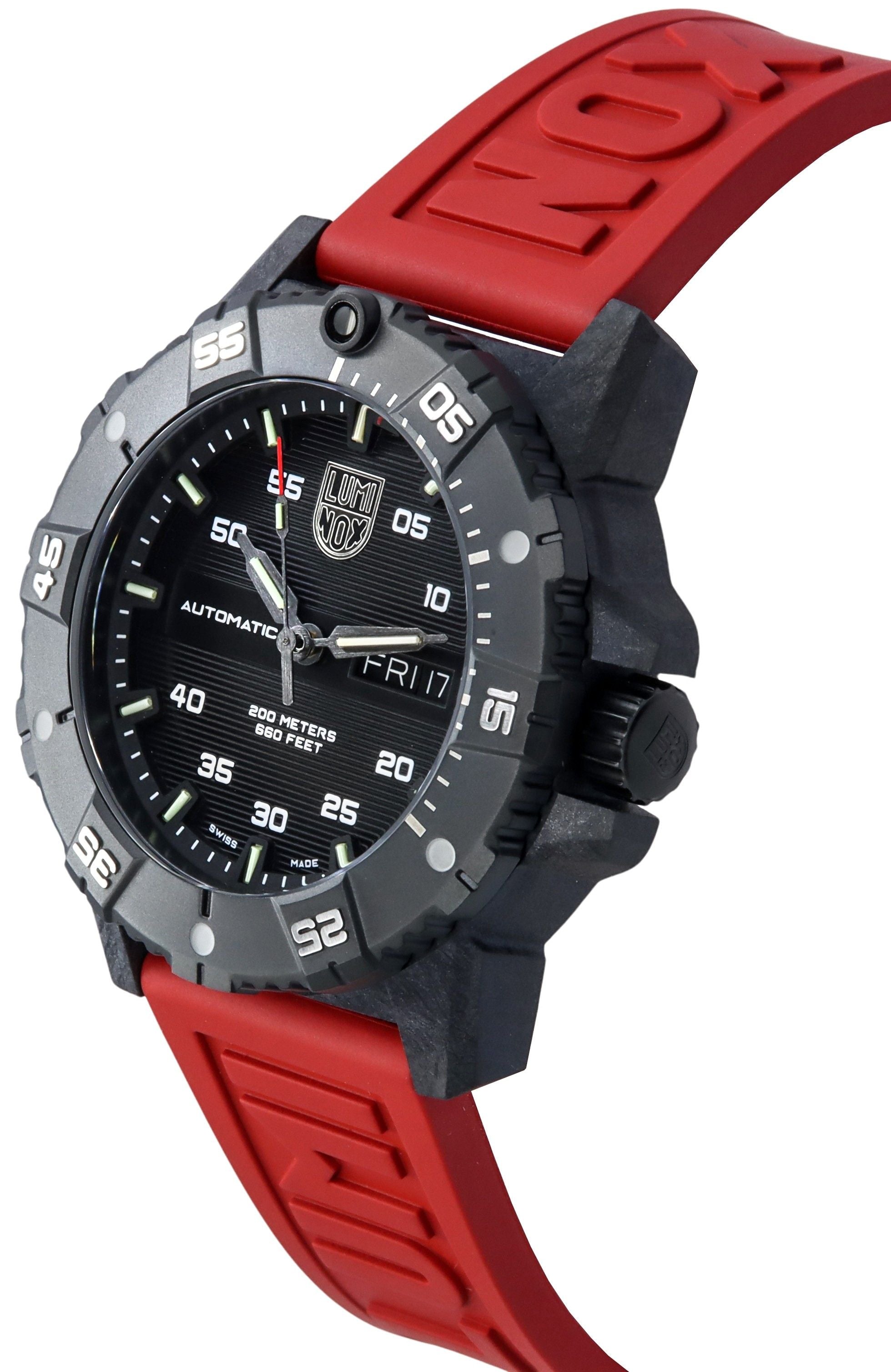 Luminox Master Carbon Seal Rubber Strap Black Dial Swiss Automatic Diver's XS.3875 200M Men's Watch