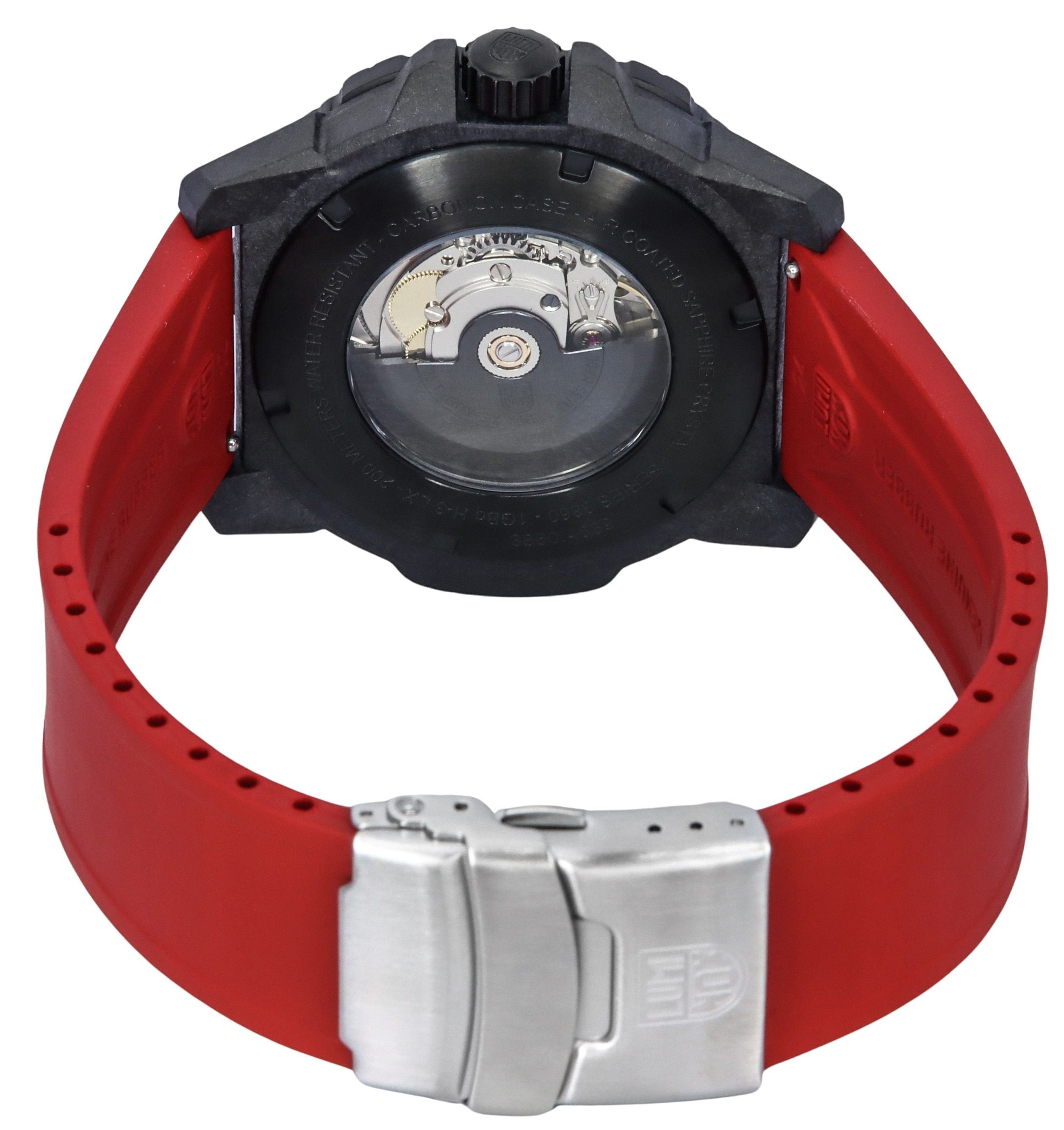 Luminox Master Carbon Seal Rubber Strap Black Dial Swiss Automatic Diver's XS.3875 200M Men's Watch