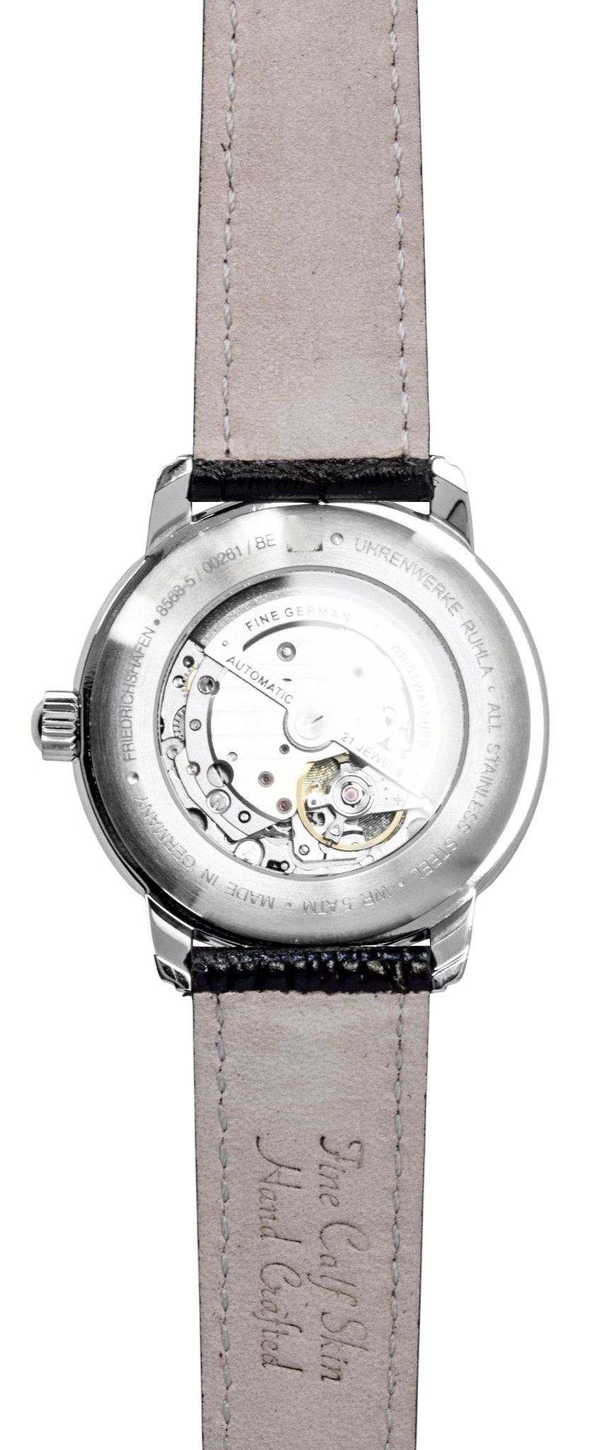 Zeppelin Friedrichshafen Leather Strap Champagne Dial Automatic 85685 Men's Watch